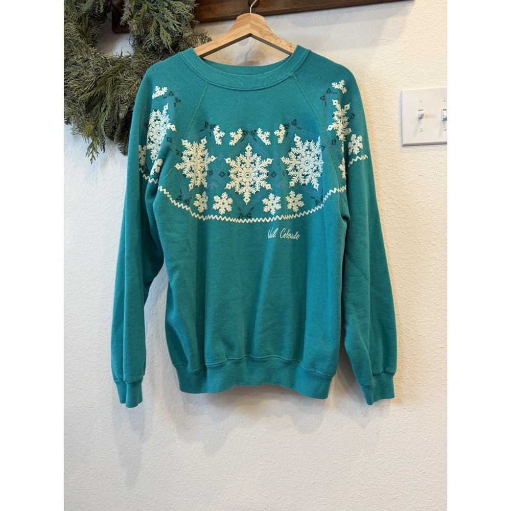 Vtg Colorado Ski Bear Sweatshirt Adult XL  1980's Crewneck